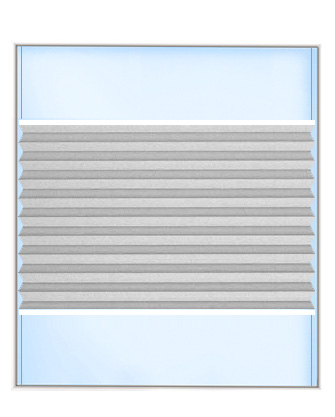 Standard Plissee von der Plissee-Queen frei verschiebbar