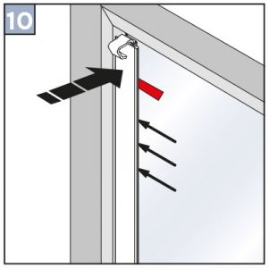 Premium Plissee Montageanleitung Schritt 3.5 (Plissee-Queen) Hochwertige Plissees von Plissee-Queen Plissee Klebeleiste Plissees kleben Plissees günstig kaufen Hamburg Sonnenschutz Fenster Sichtschutz
