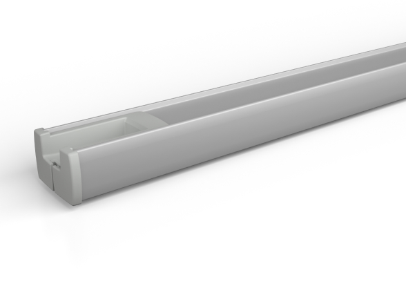 Plissee Basic Profil silber-eloxiert (Plissee-Queen)